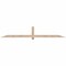 Ekena Millwork Eugene Smooth Timber Gable Bracket, Douglas Fir, 96"W x 16"H x 3 1/2"D x 3 1/2"F, 4/12 Pitch GBW096X16X0404EUG00SDF - alternate 1